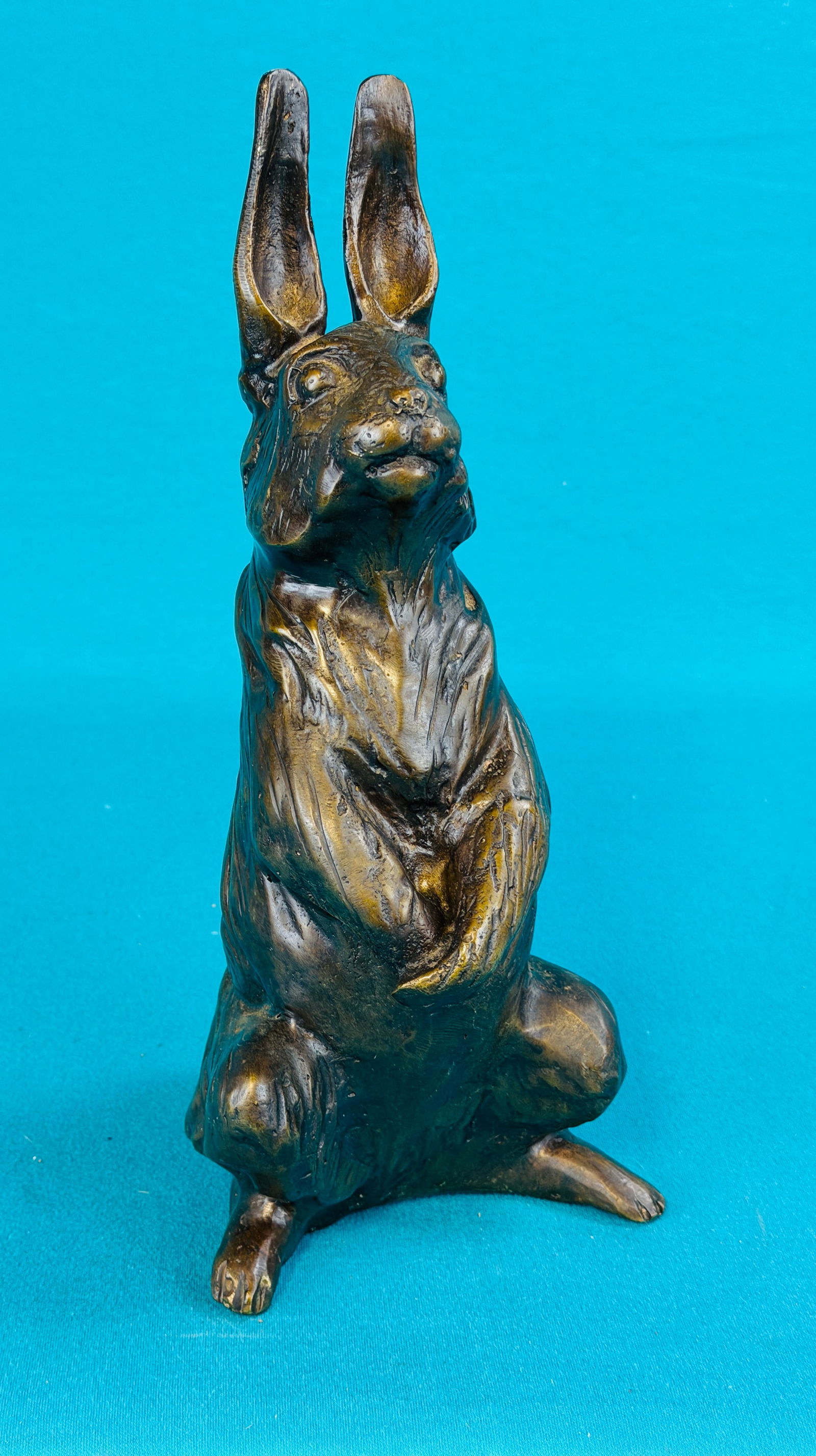 Bronze Casting Of A Seated Rabbit (1 of 5)