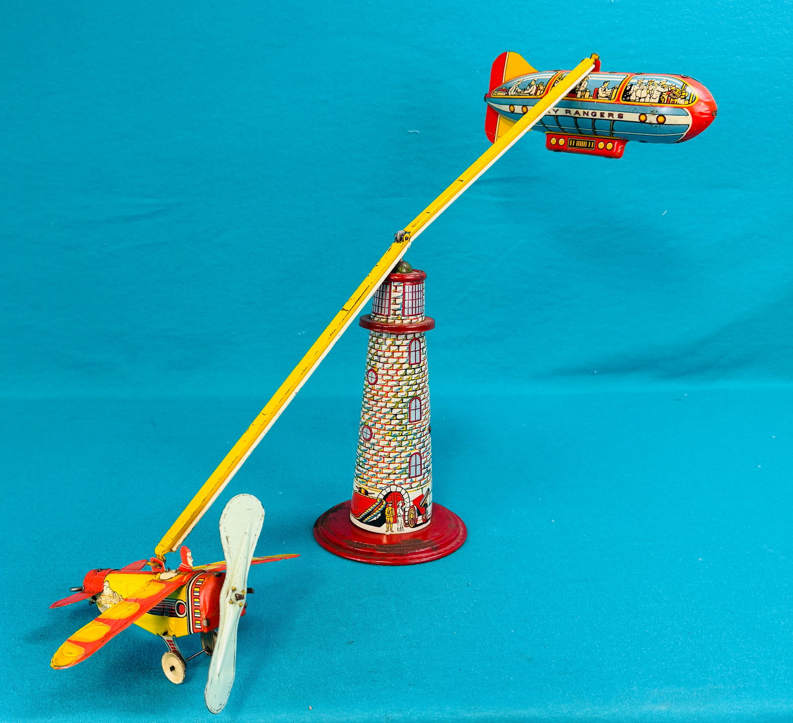Art Sky Ranger Wind Up Lithographed Tin Toy (1 of 8)