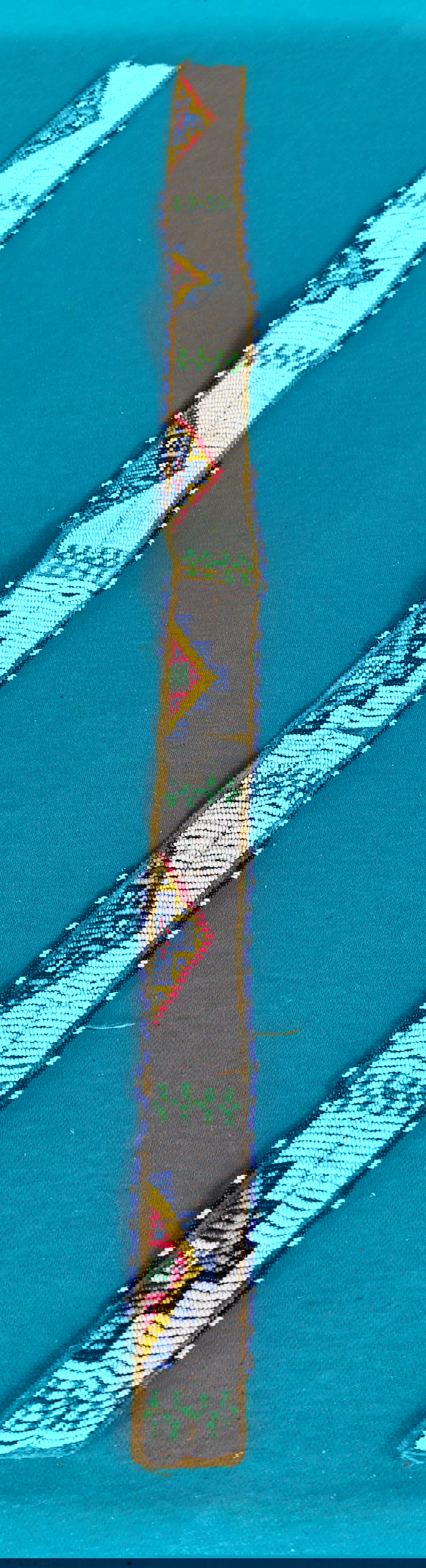 Antique Plains Indian War Shirt Beaded Strip (1 of 7)