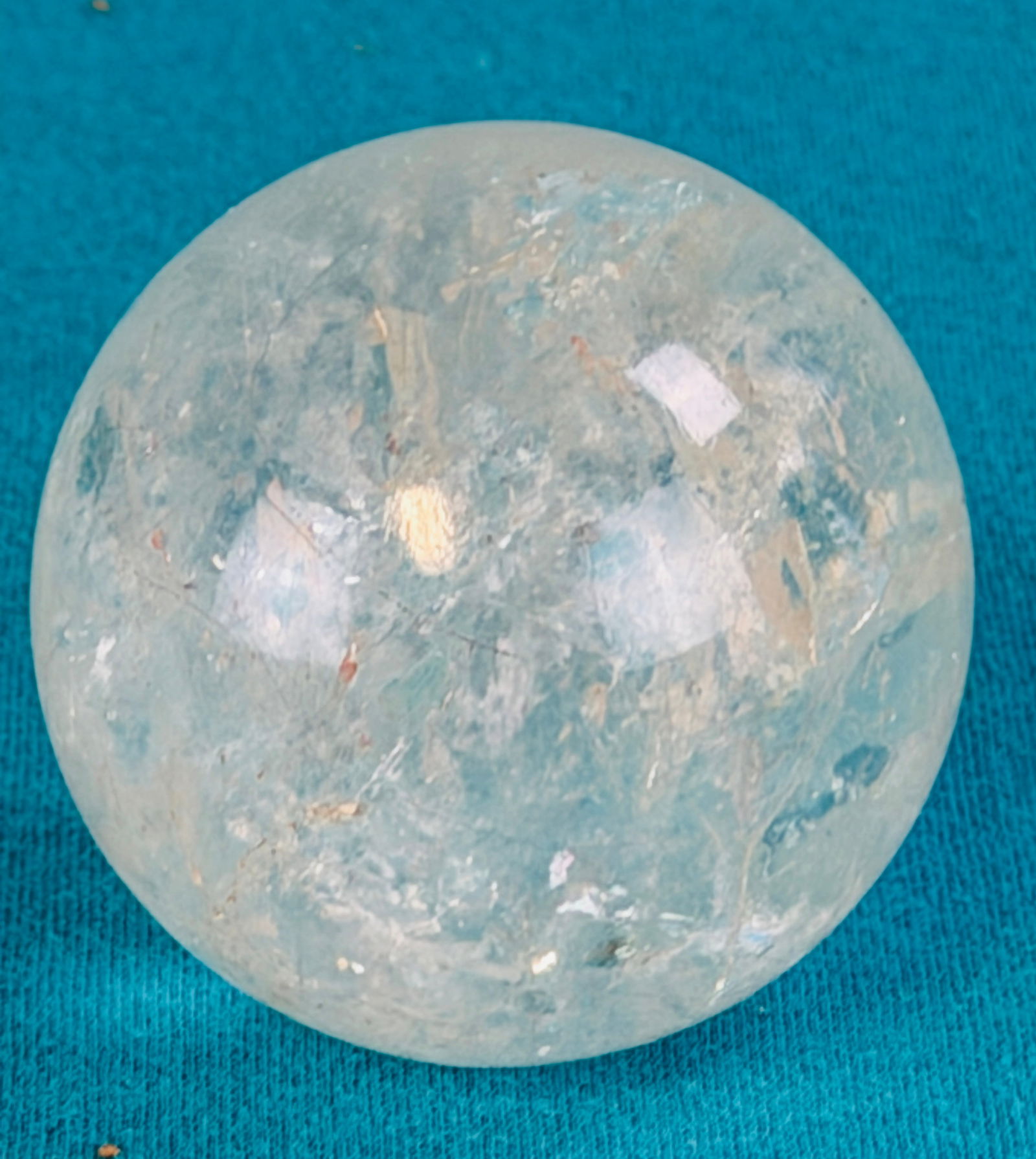 2" Natural Rock Crystal Sphere Specimen (1 of 2)