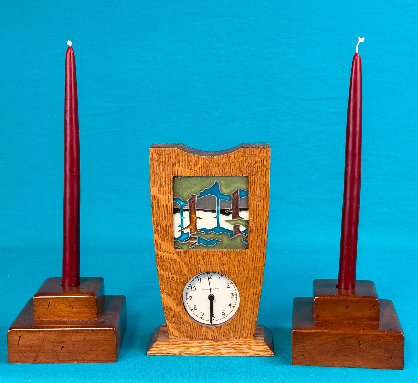 Arts & Crafts Style Items Stickley Candleholders (1 of 5)