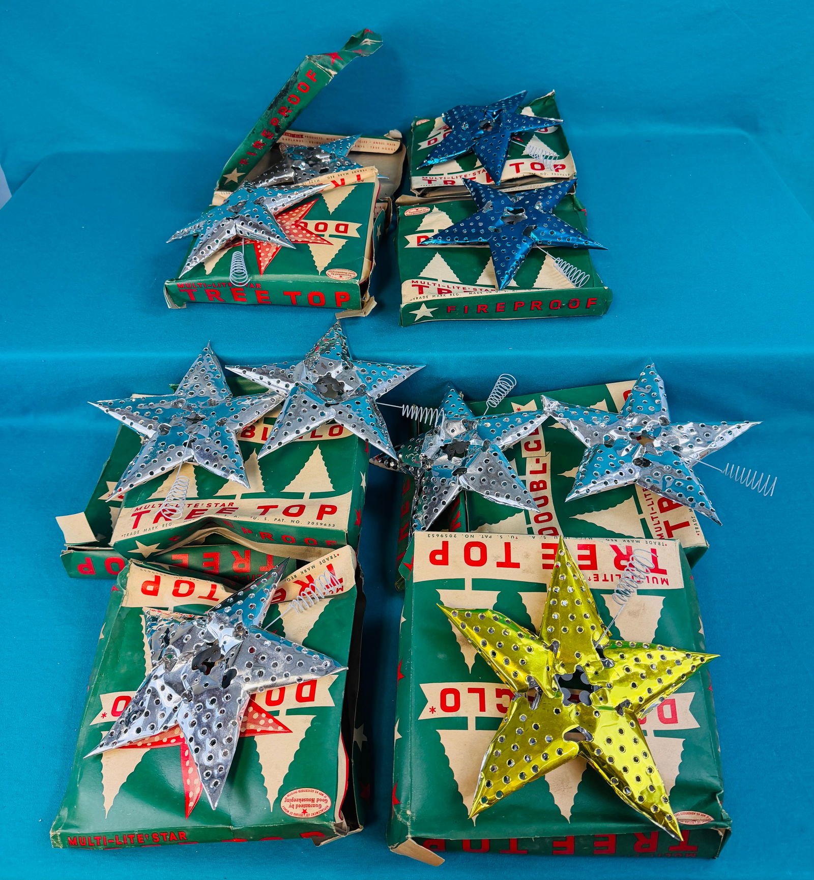 Dbl-Glo XMAS Tree Multi-Lite XMAS Tree Toppers (1 of 6)