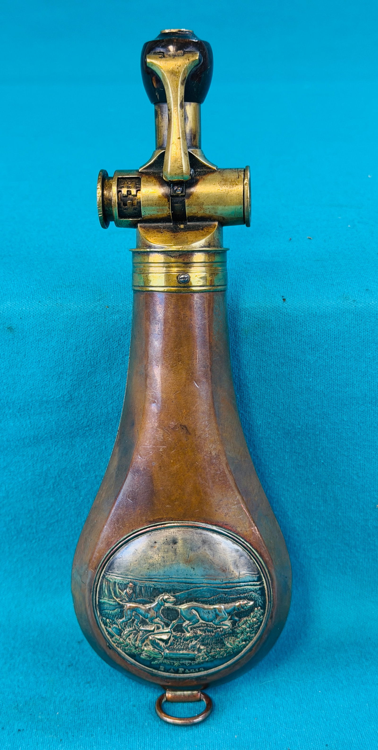 Antique B A Paris Michel Boche Powder Flask (1 of 6)