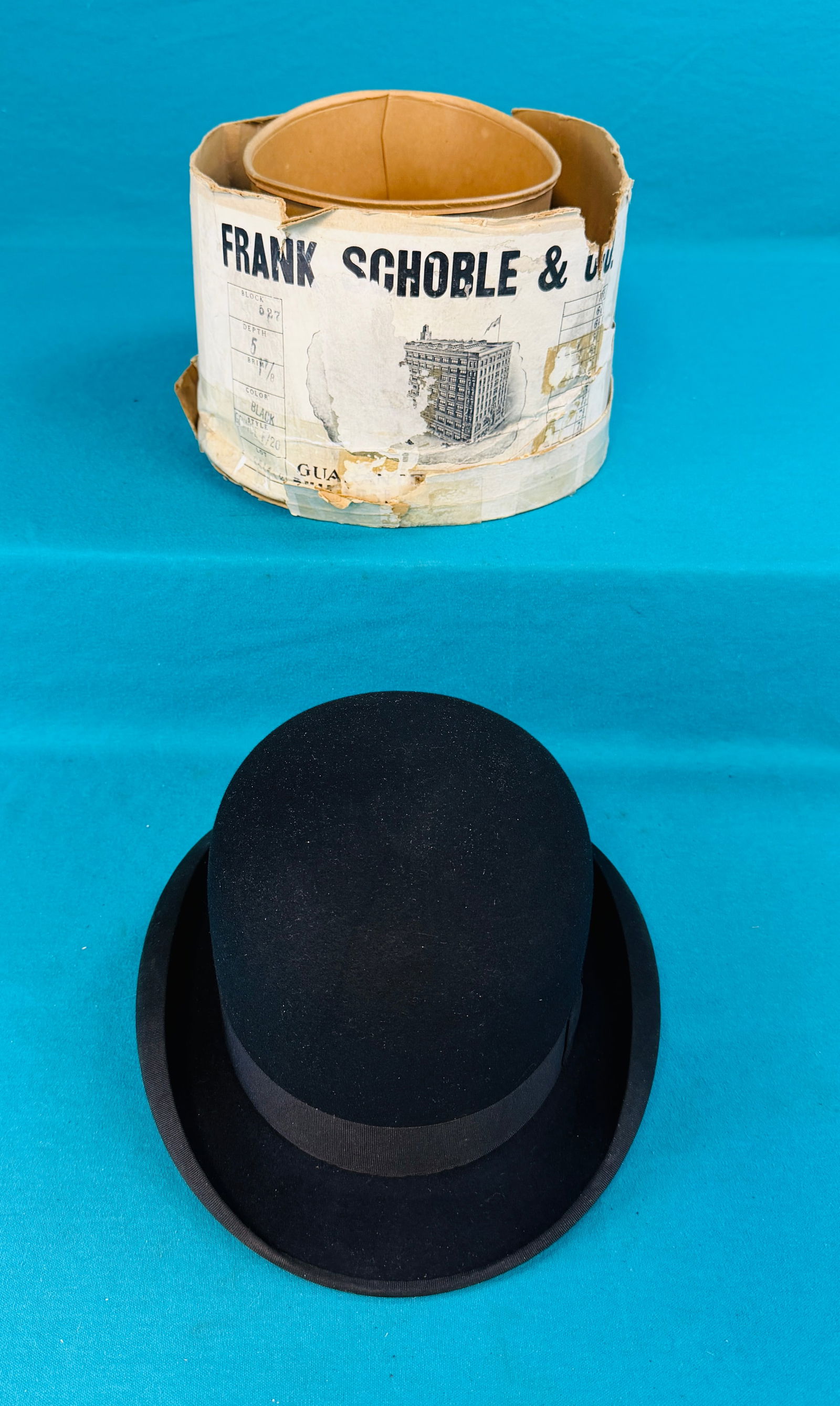 Antique John B Stetson Bowler Hat (1 of 8)