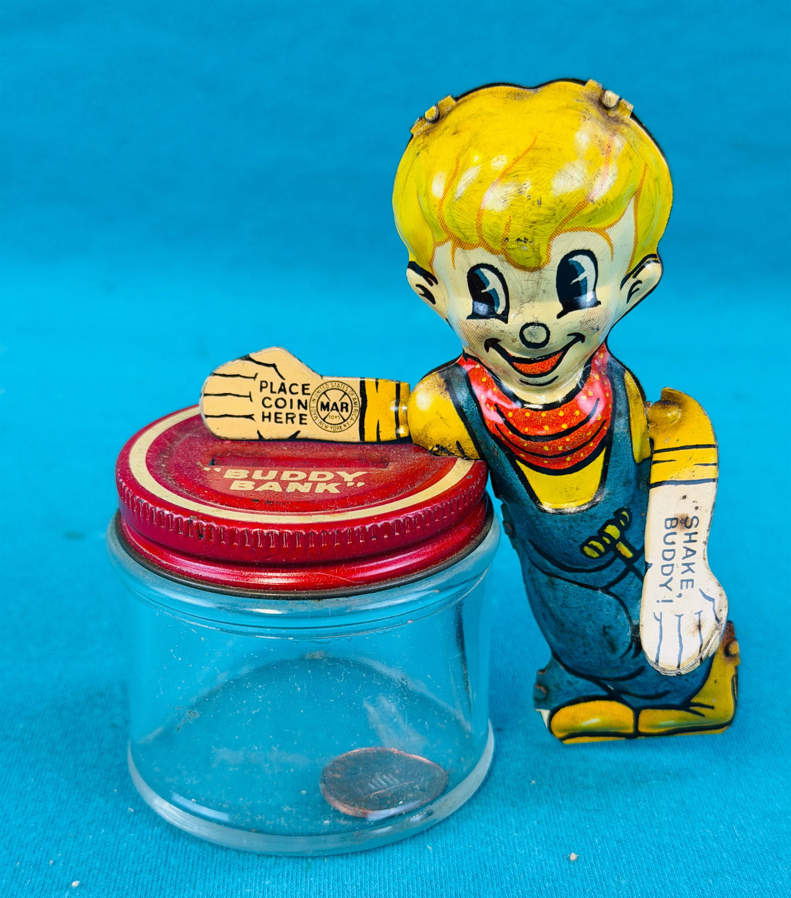 1950 Louis Marx Mechanical Buddy Bank (1 of 5)