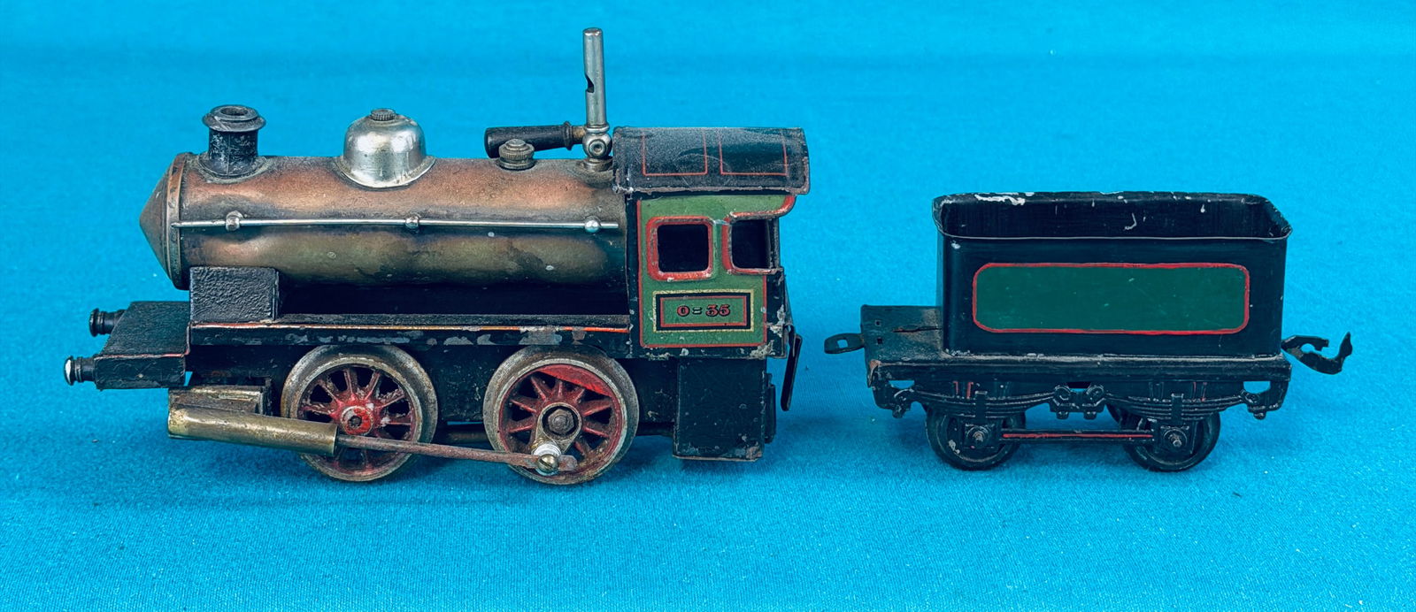 G. Bing 0=35 Live Steam Locomotive & Tender (1 of 7)