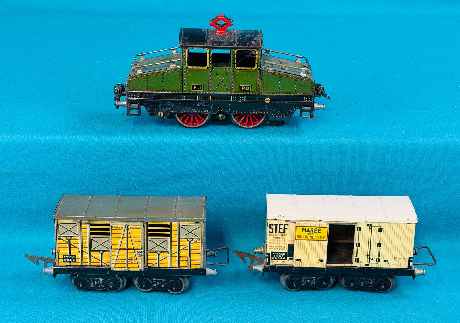Lot JEP / J de P O Gauge PO 5470 & 2 Cars (1 of 6)