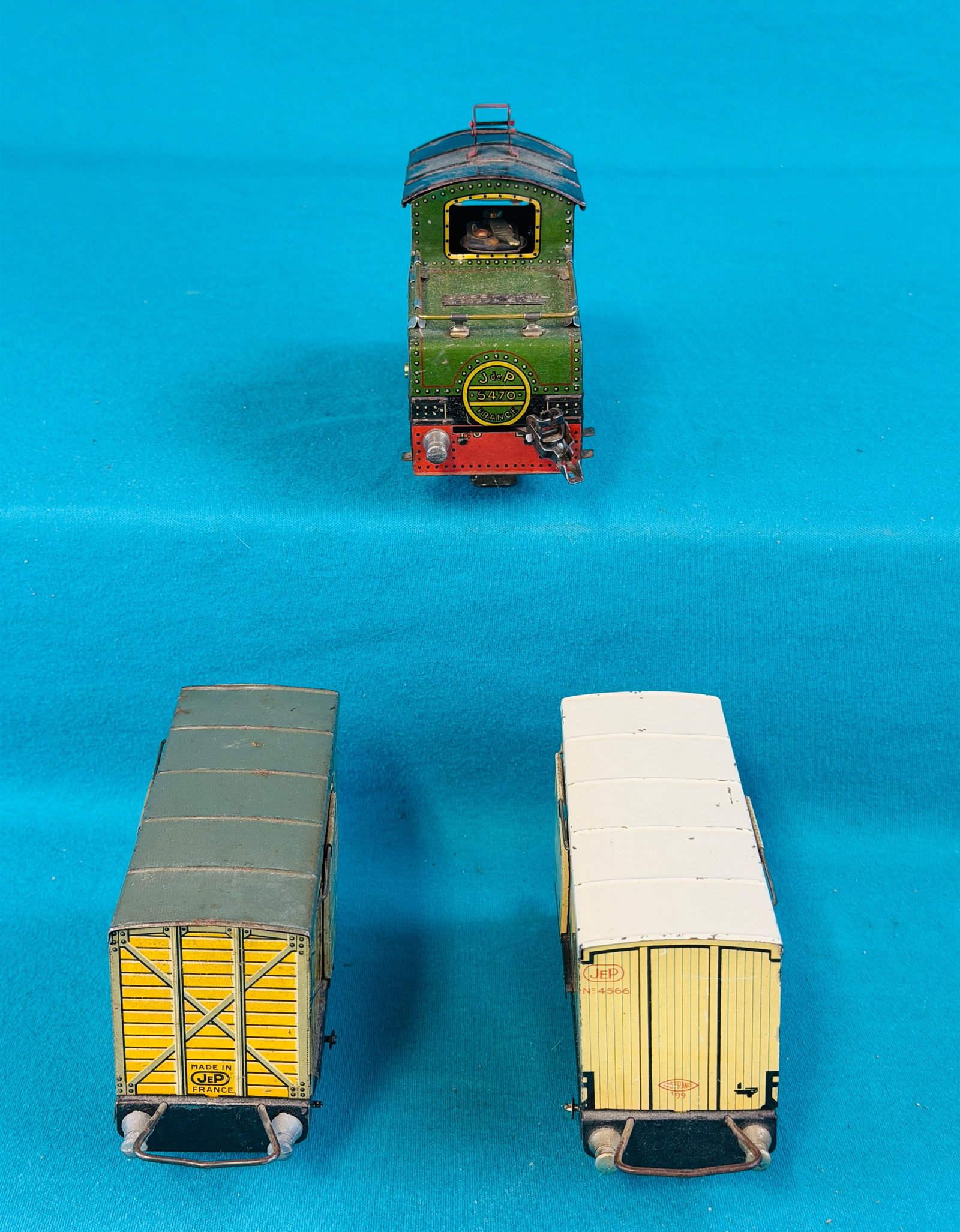 Lot JEP / J de P O Gauge PO 5470 & 2 Cars - 2
