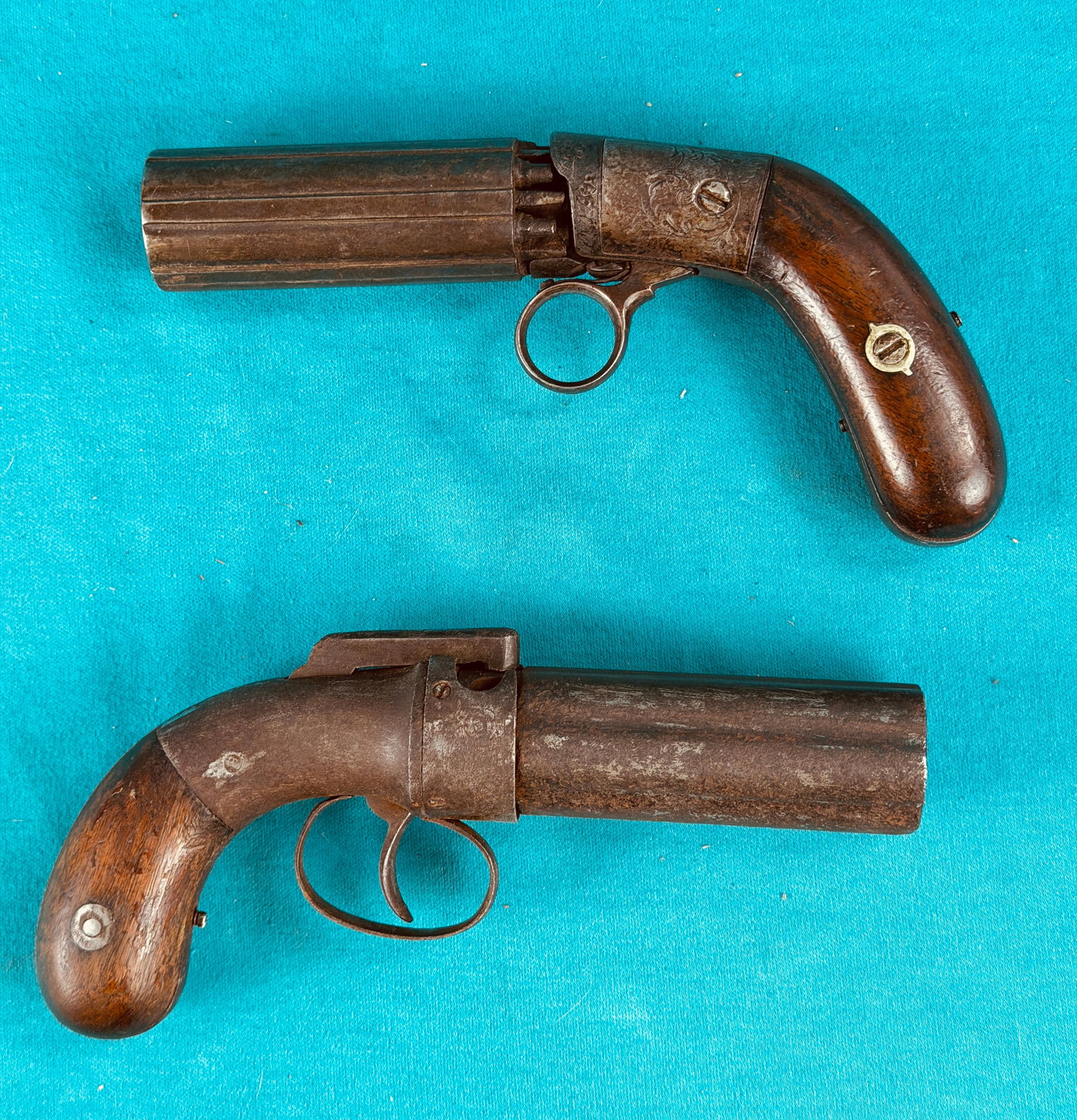 Lot of 2 1840's Pepperbox Pistols (1 of 14)