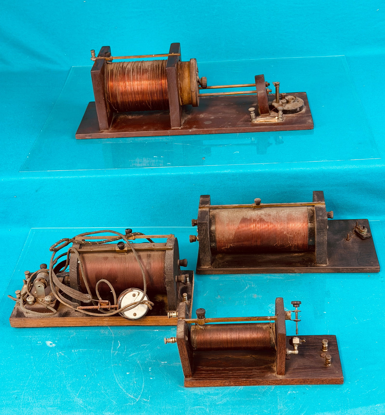 Lot 4 1920's Crystal Radios: Lot of four home brew crystal radios. Condition - is as shown. No in house shipping available on this lot.