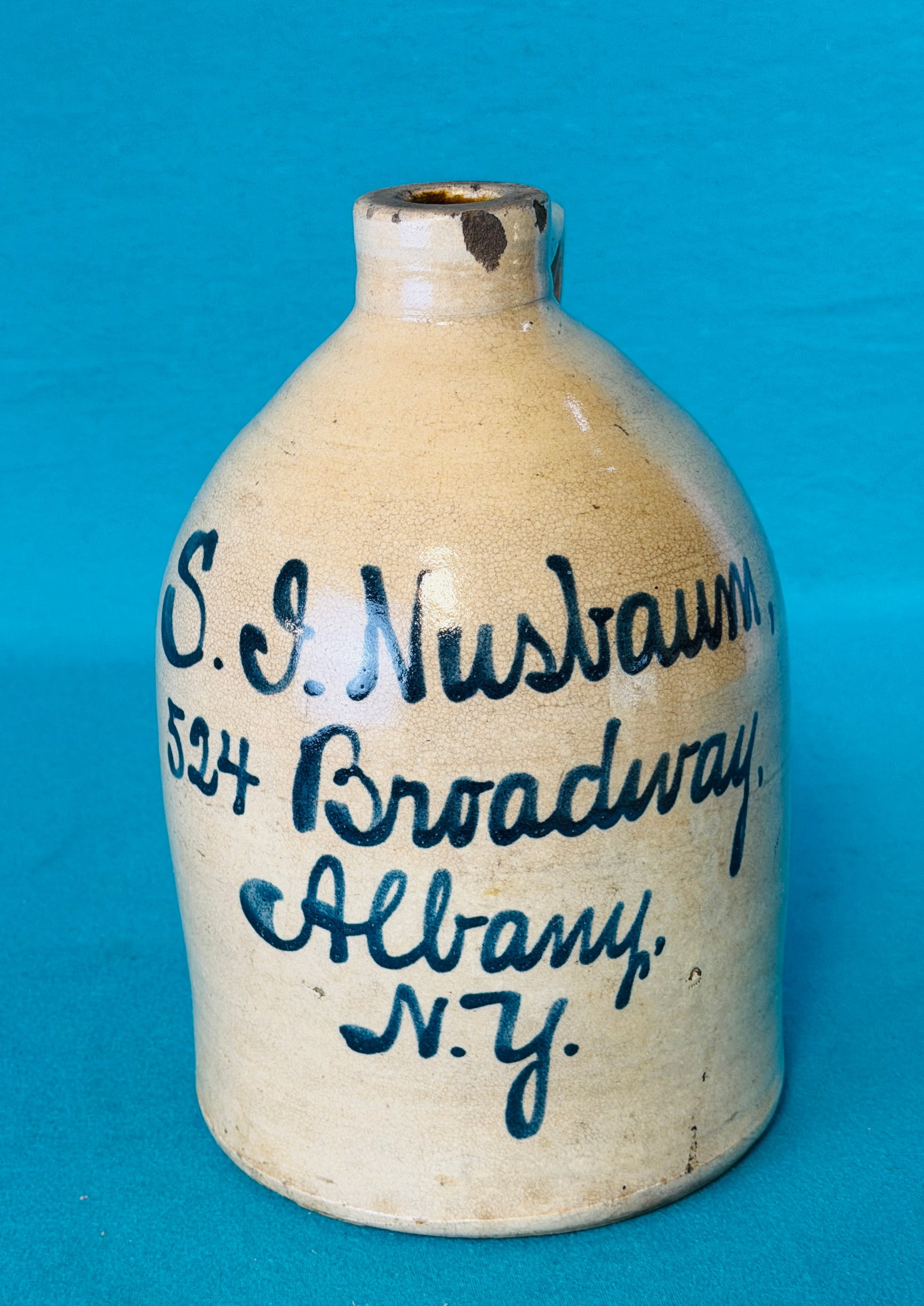 Nusbaum Albany NY Stoneware Advertising Jug (1 of 7)