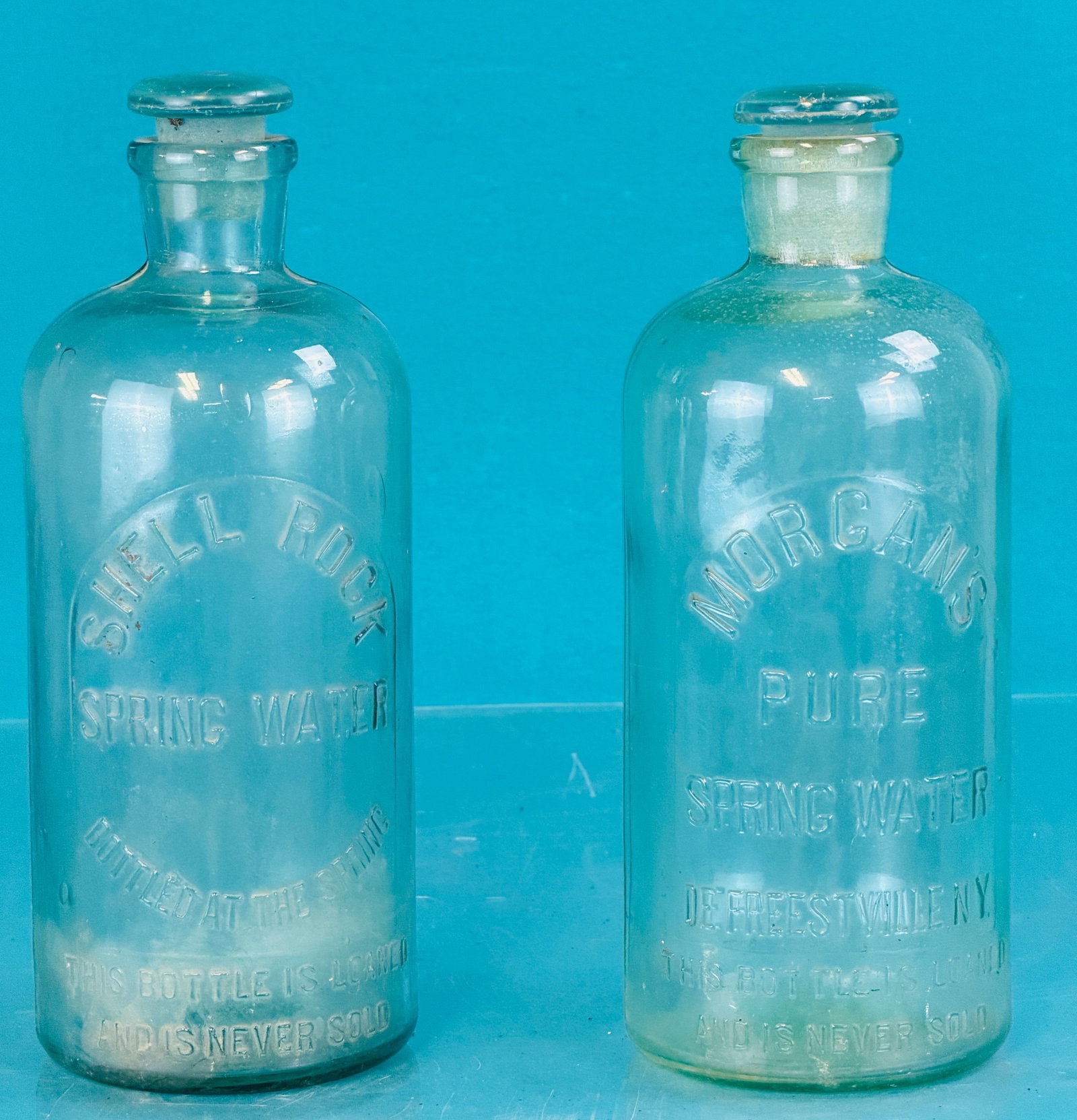 Lot 2 Antique Spring Water Bottles (1 of 5)