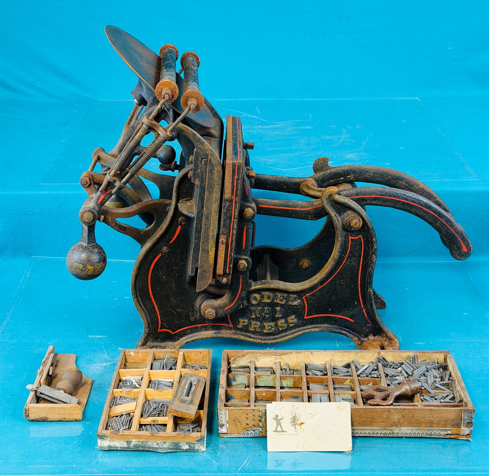 Antique J. W. Daughaday & Co Letter Press (1 of 10)