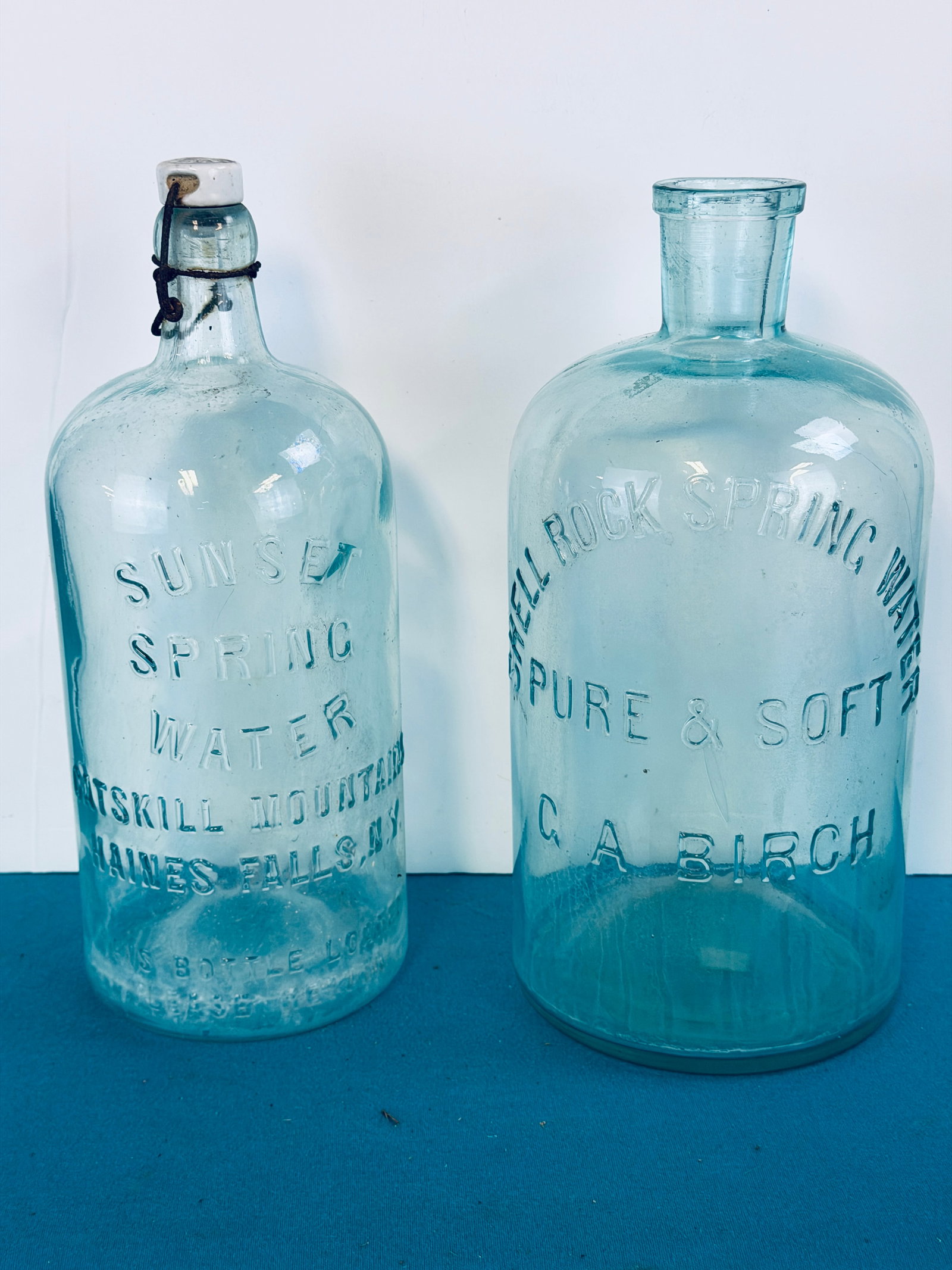 Lot 2 Antique Spring Water Bottles (1 of 5)