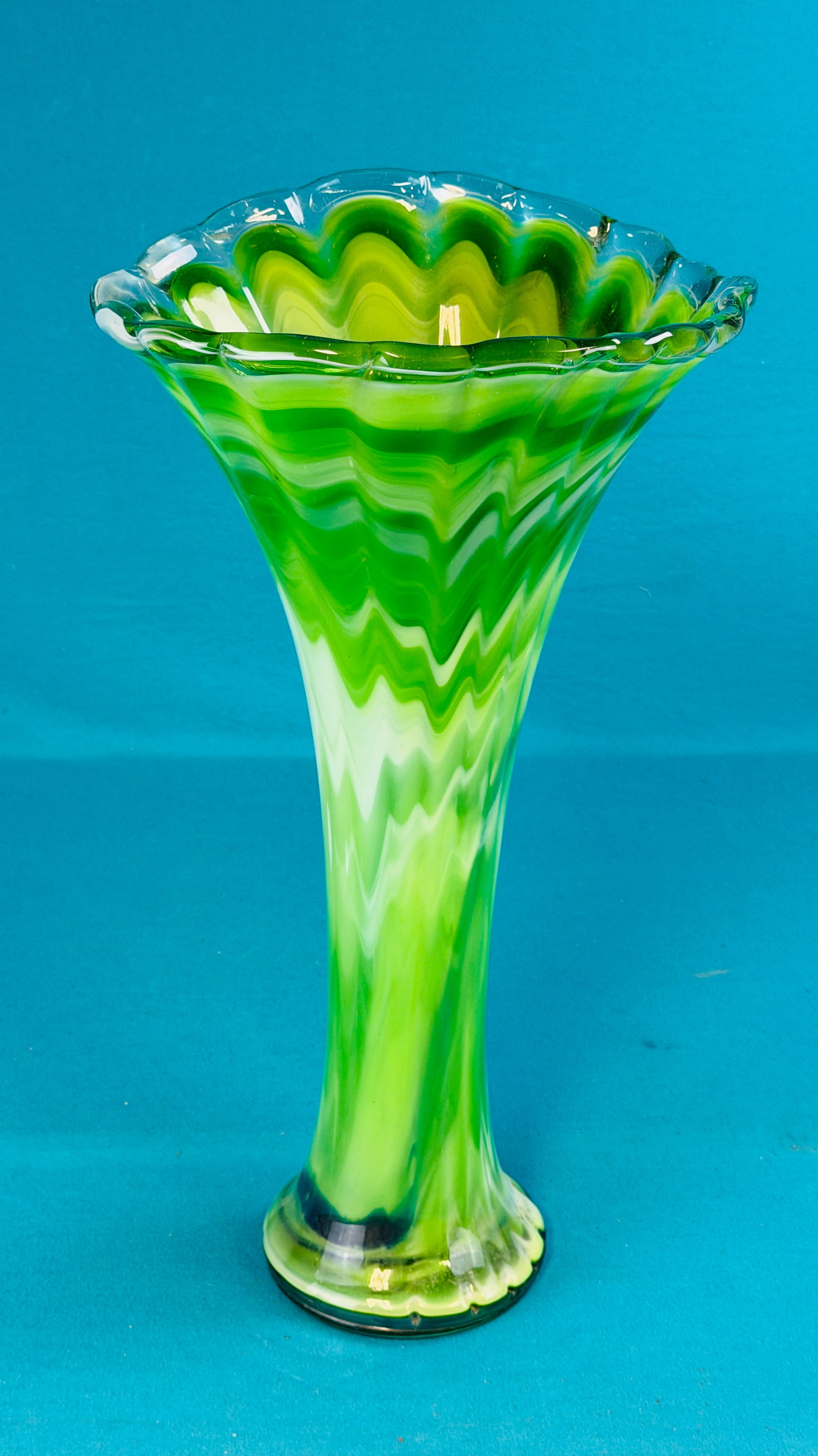 22 1/2" Murano Glass Hand Blown Vase (1 of 7)