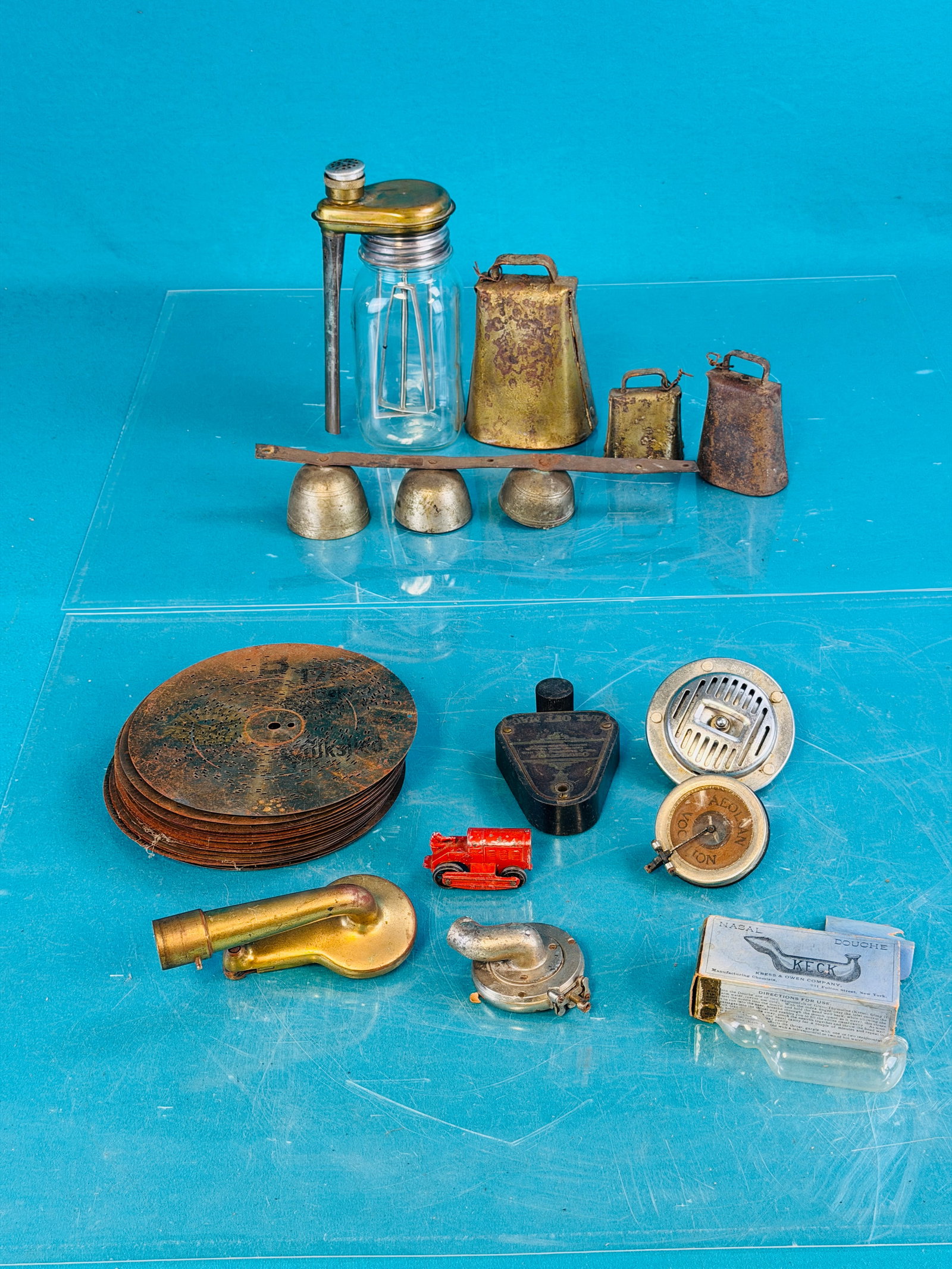Lot Misc. Items Bells, Reproducers Etc (1 of 14)