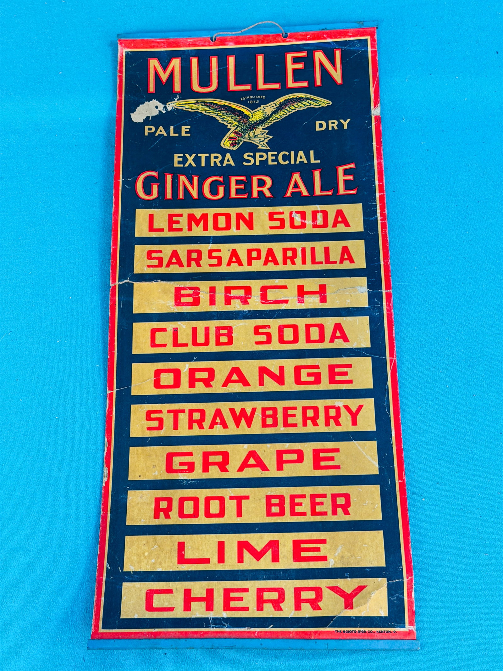 Mullen Ginger Ale Advertising Sign (1 of 3)