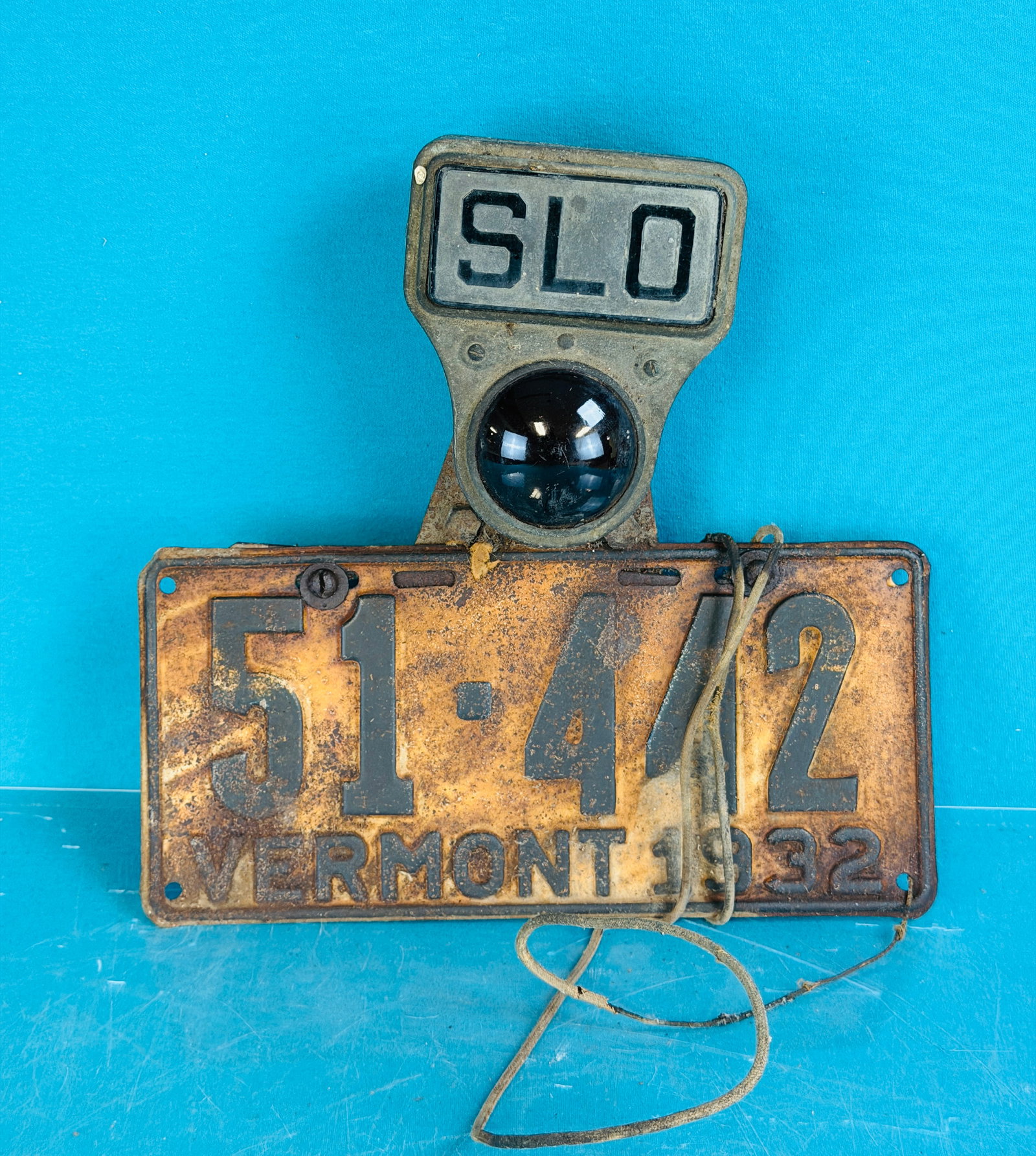 Early Automobile SLO License Plate Light (1 of 3)