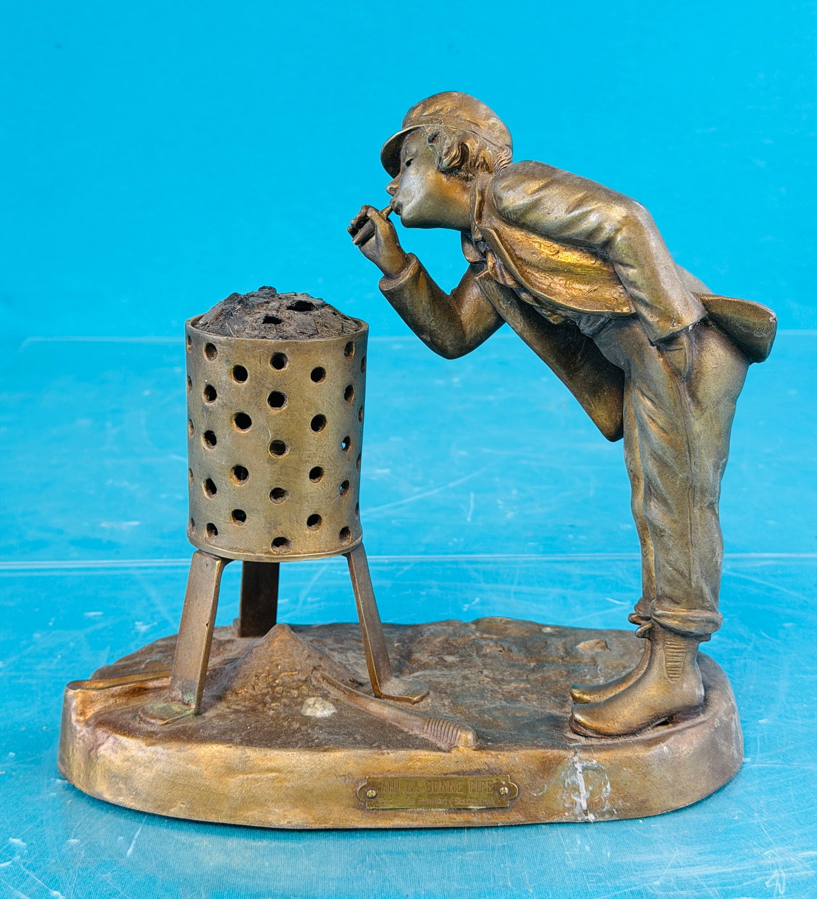 Ornate French Figural Light (1 of 8)