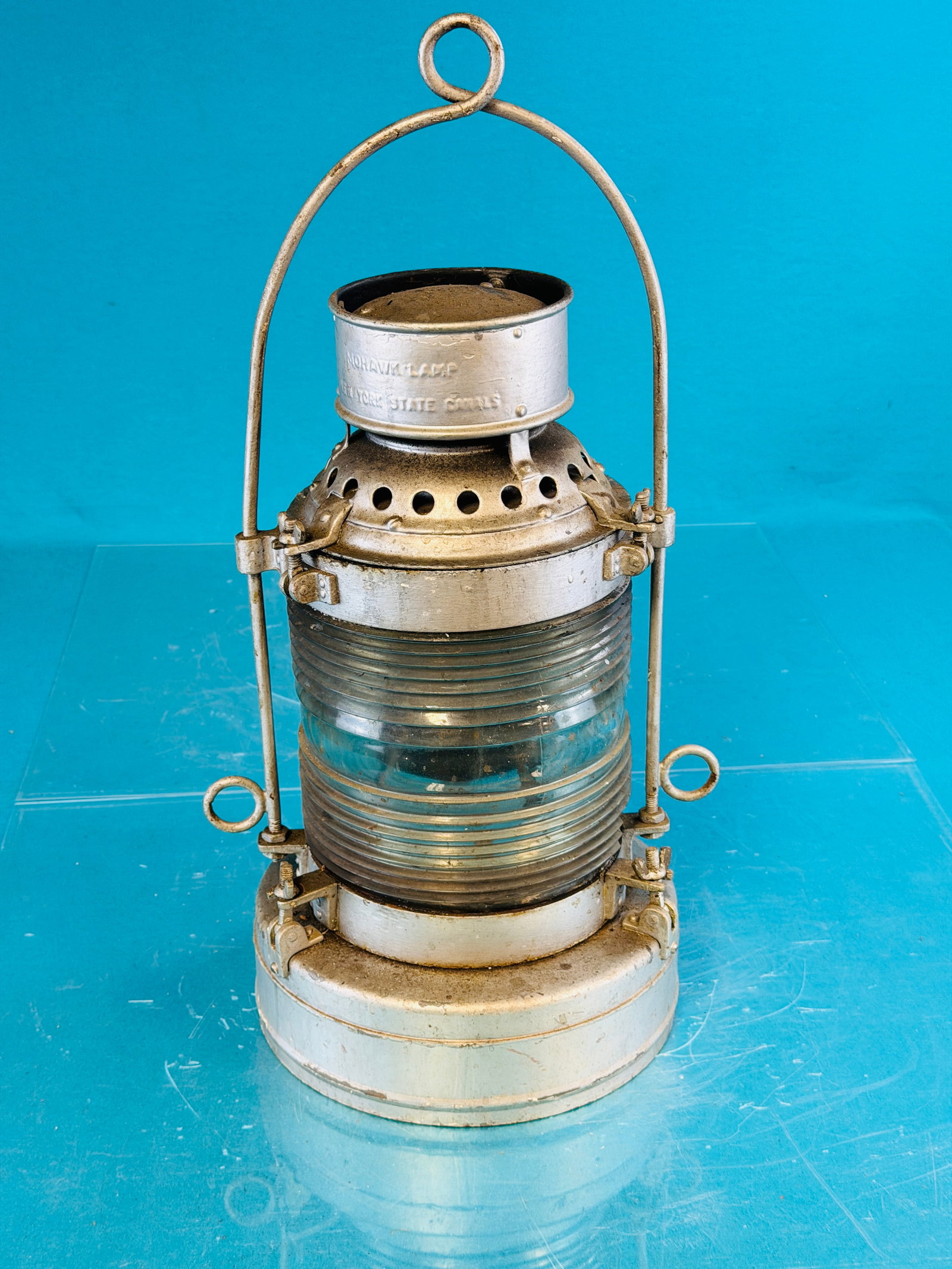 Large Canal Lantern With Clear Fresnel Globe (1 of 7)