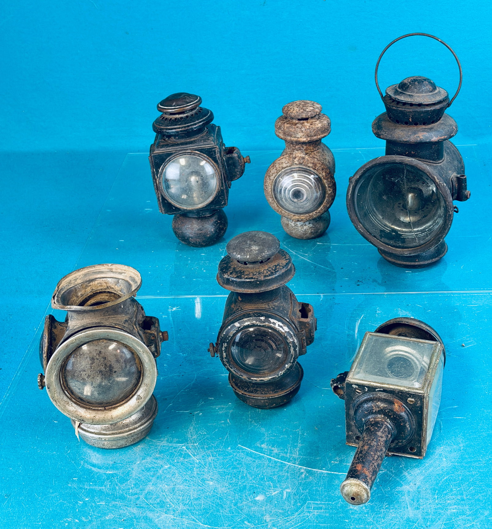 Lot 6 Antique Automobile Lights / Lamps (1 of 4)