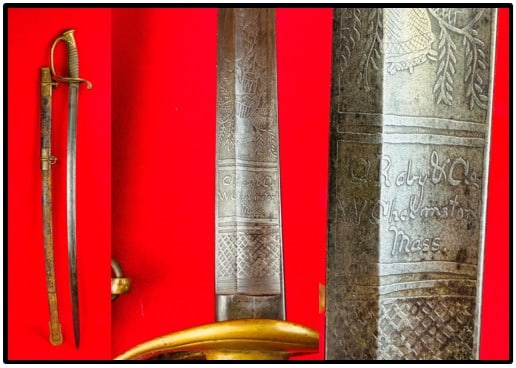 U.S. Model 1850 Foot Officers Sword C. Roby & Co (1 of 11)