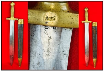 French Model 1831 Artillery Short Sword w Scabbard