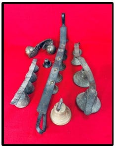 Group 19th C Straps Of Horse Bells (1 of 5)