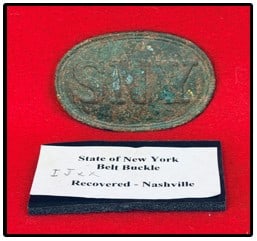 Excavated Nashville State Of New York Belt Plate (1 of 3)