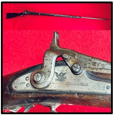 Springfield 1866 Allin Conversion Rifle w Bayonet (1 of 11)