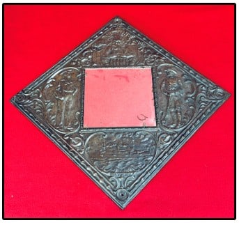 Embossed Metal Span-Am War Wall Mirror (1 of 3)
