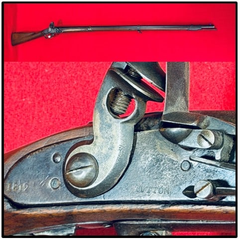"Sutton" US 1808 Flintlock Musket Asa Waters (1 of 13)