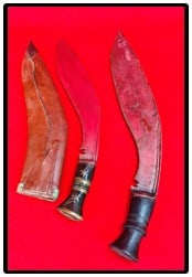 Lot 2 Kukri Machetes / Gurkha Knives (1 of 3)