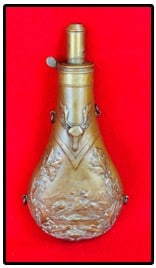 Large Frary Benham & Co Indian Buffalo Hunt Powder Flask (1 of 3)