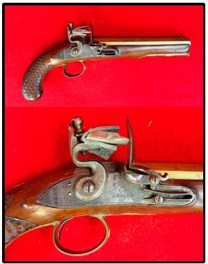 Sharpe British Flintlock Pistol w Brass Barrel (1 of 15)