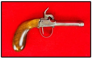 Cannon Barrel Box-Lock Percussion Single Shot Pistol (1 of 8)