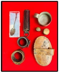 Lot Military Related Items Incl 2 Cavalry Carbine Sockets (1 of 7)