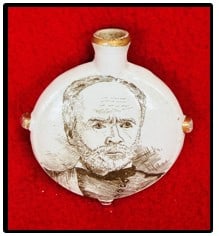 Miniature Souvenir Canteen w William Tecumseh Sherman (1 of 3)