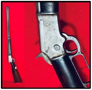Marlin M-1892 .22 Caliber Rifle w Octagon Barrel: Marlin model 1892 .22 caliber rifle with a 24" octagon barrel which is serial number I45909. Rifle functions as it should but has a loose lever.