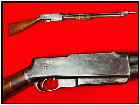 Standard Semi-Pump .30-30 Rifle S/N 6012: Standard Semi-Pump .30-30 caliber rifle which has a 21 3/8" barrel and is serial number 6012. Rifle functions mechanically as it should and would have a overall rating for condition of very good.