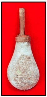 Excavated Civil War Era Gun Powder Flask (1 of 5)