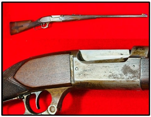 Savage Model 1899 B in Cal. 30/30 w 25" Octagon Barrel: Savage model 1899 B rifle in 30/30 caliber with 25" octagon barrel which is serial number 31.635 which mechanically functions as it should and would be rated overall as being in good condition.