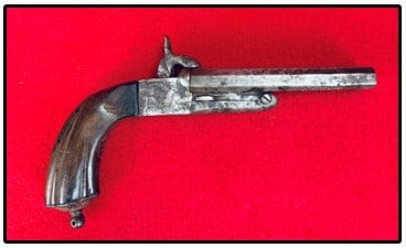 French Double Pin Fire Pistol (1 of 10)
