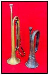 Lot 2 Military Bugles One Is US Regulation (1 of 7)