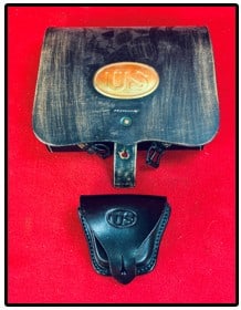 Reproduction Civil War Cartridge Box & Cap Pouch (1 of 6)