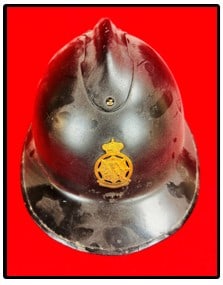 WW2 Belgian Civil Defense M26 Brodie Helmet: World War Two era Belgian Civil Defense M26 Brodie Helmet with a Civile Defense badge at front and complete with what appears to be its original liner. Condition - generally very nice condition as sho