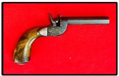 19th C Drop Trigger Screw Barrel Single Shot Pistol (1 of 9)