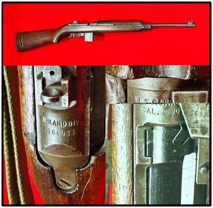 Inland Div US Semi Automatic 30-M1 Carbine: Inland Division of General Motors produced US semi automatic .30 caliber M1 carbine which is serial number 164033 which mechanically functions as it should and would be rated as being in very good ove