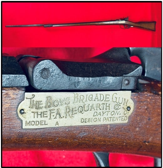 Requarth Gun "Boys Brigade" Training Rifle w Bayonet (1 of 7)
