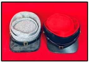 Lot 2 Replica Kepis Confederate & Zouave (1 of 6)